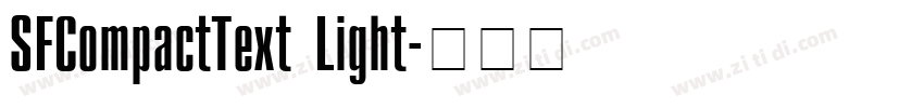 SFCompactText Light字体转换